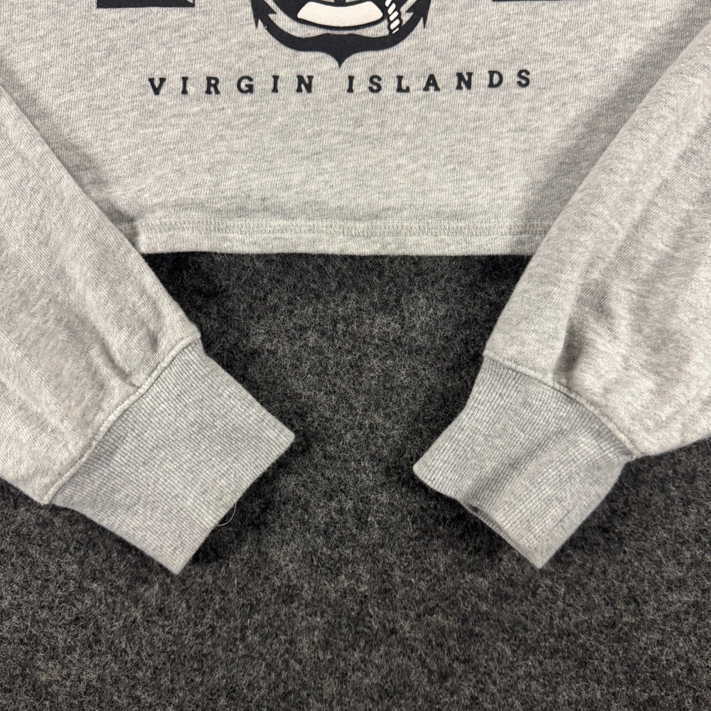 Aeropostale Aero Cropped Sweatshirt St Thomas Virgin Islands Women's‎ Size Small - Picture 3 of 11